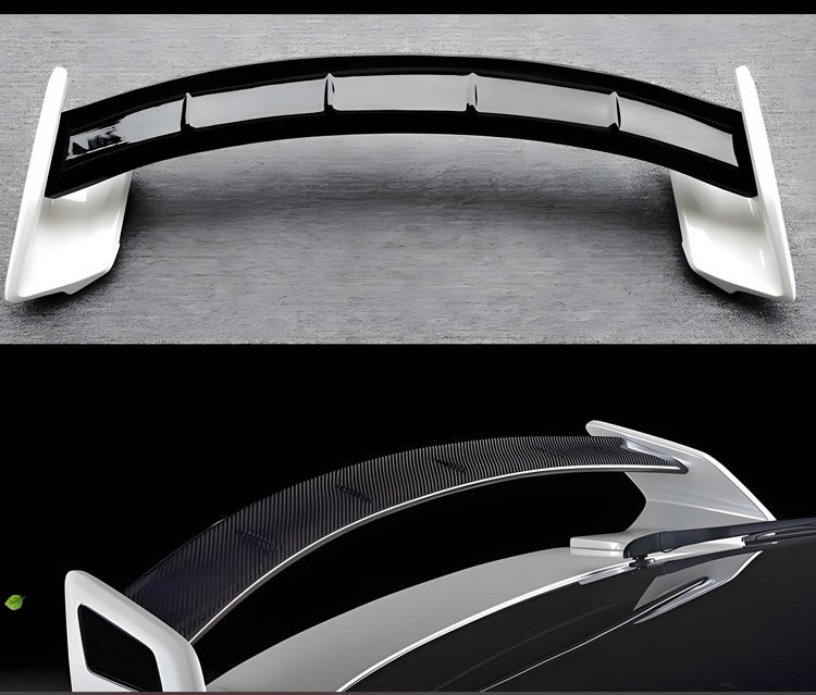 Specially Designed for 03-12 Toyota Prius Zvw30 Rear Wing, Pruis Three-Section Modified Fixed Wind Wing, Roof Wing