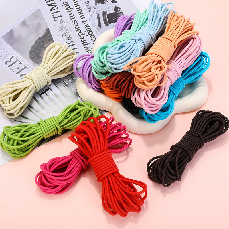 2mm Colorful Nylon Elastic Cord Round Cord DIY Jewelry Accessories Handmade Hair Ties Hair Bands Elastic Bands 2mm Colorful Nylon Elastic Cord Round Cord DIY Jewelry Accessories Handmade Hair Ties Hair Bands Elastic Bands