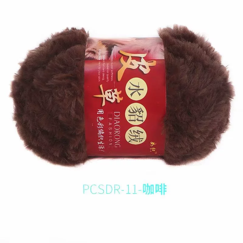 Velvet Knit Multi-Use Set, Handmade Hat & Scarf Yarn, 100 g, Soft Plush Texture