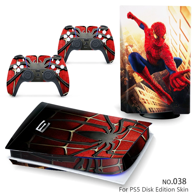 Наклейка‑скин для консоли (Sony) PS5, 5 предметов, декоративная виниловая защита, для дисковой и цифровой версий
