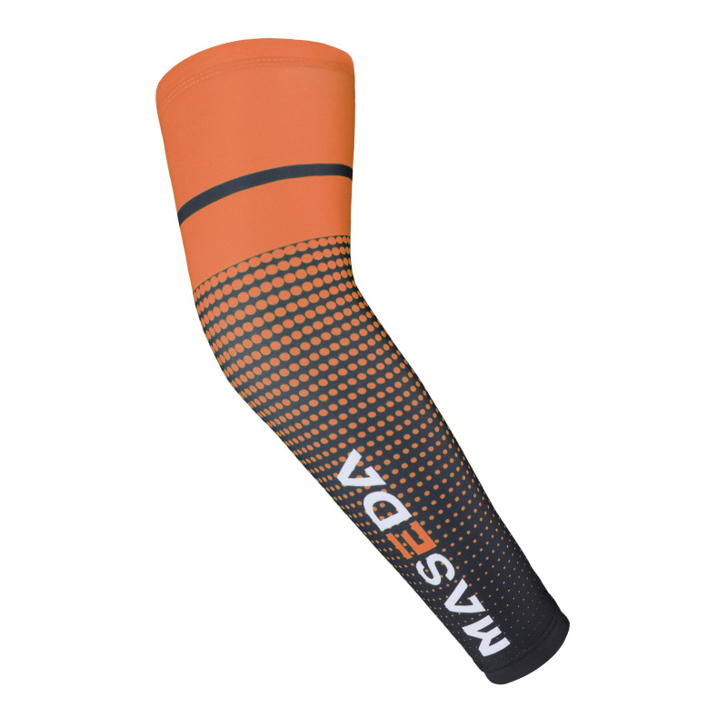 Deportes patrón de equipo protección codo Lycra alta elástico transpirable color montar baloncesto delgada verano brazo guardia