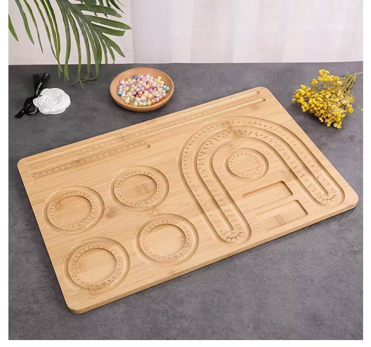 Simple Style Solid Color Wood Display Plate 1 Piece display picture 2