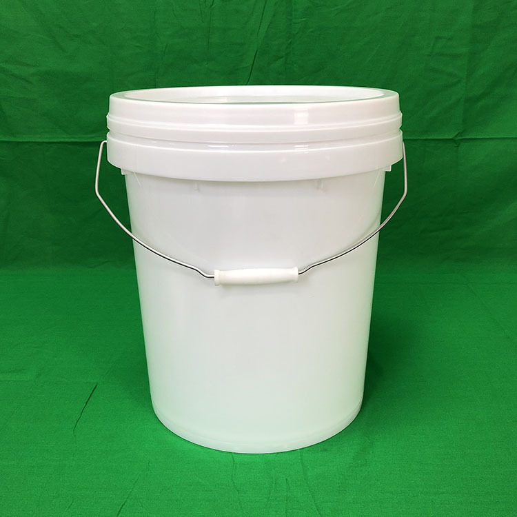 厂家供应22升圆形化工桶涂料桶22L食品级塑料桶乳胶漆包装塑料桶