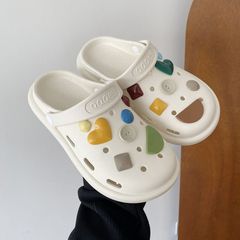 厚底洞洞鞋男夏季外穿2023新款時尚網紅增高防滑防臭涼拖鞋女