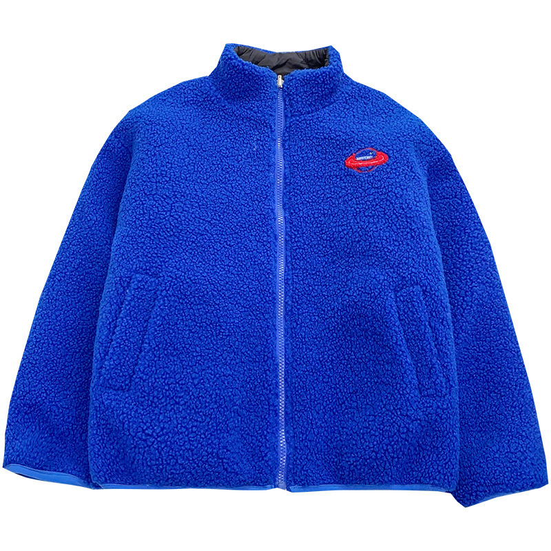 Chaqueta de algodón de doble cara de lana de cordero para niños 2024 Haimaojia otoño e invierno, nuevo abrigo de invierno elegante y grueso para niños