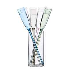 Acrylic PC Beach Mug Manufacturer Wholesale Champagne Glass KTV Cocktail High-Heeled Cup Plastic Anti-Slip Set