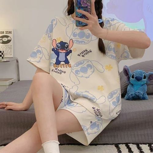 Middle Eastern Style Pajamas, Live Stream Summer Women's Short Sleeve Shorts Cartoon Cotton-like Hooded Homecoming Suit