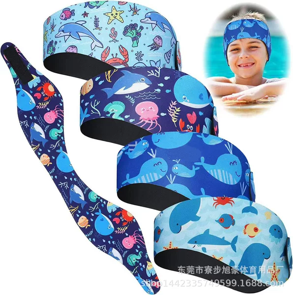 New Sports Headband Earmuffs Neoprene Adjustable Kidsren and Adults Bathing Waterproof Ear Protection Swimming Turban Belt
