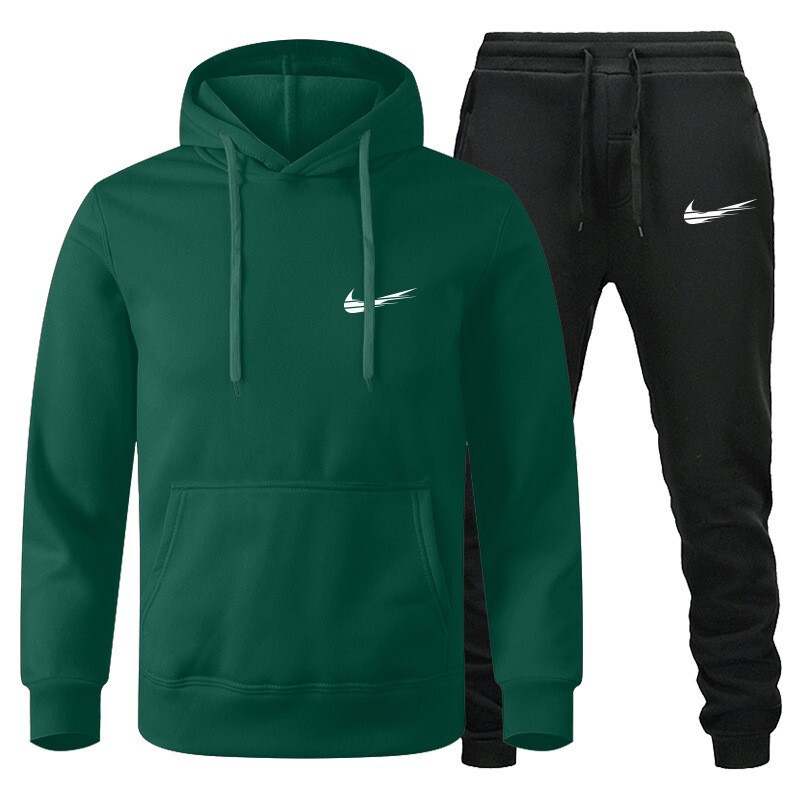 Cross-border Men's Sweater suit European and American Leisure Sports Sweater Winter fleece-lined Fashion Brand Sweater Men's Foreign Trade Sweater Pants Cross-border Men's Sweater suit European and American Leisure Sports Sweater Winter fleece-lined Fashion Brand Sweater Men's Foreign Trade Sweater Pants