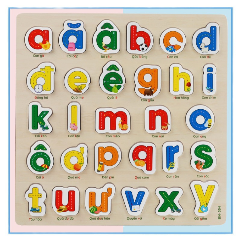 Madera ruso vietnamita camboyano digital alfabeto educación temprana cognitiva de madera los niños empuñadura juguete tablero