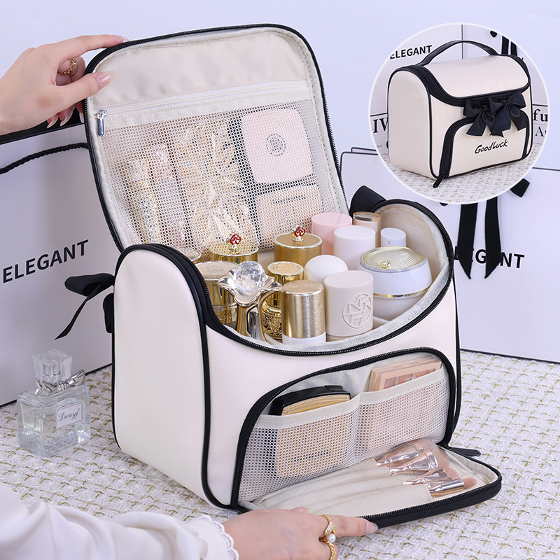 Nuevos productos transfronterizos espacio masivo bolsa de maquillaje de gran capacidad multifuncional bolsa de maquillaje portátil de viaje caja de maquillaje