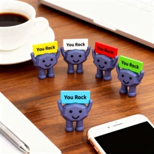Фигурка-камень с надписью You Rock мотивационный подарок