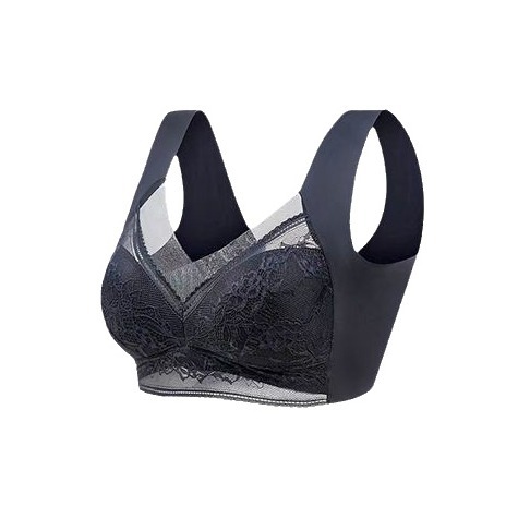 Estilo de calidad estilo explosivo transfronterizo hermoso sujetador de texto trasero pecho grande muestra pequeño y delgado top de tubo ropa interior sin costuras sin soporte de anillo de acero