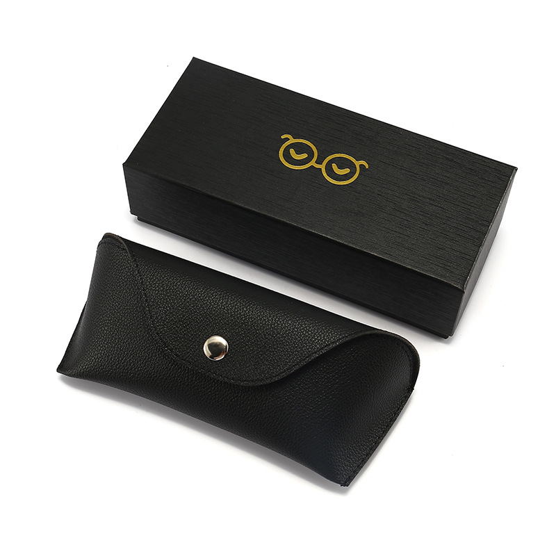 2022太陽鏡平光鏡包裝時尚軟包套裝墨鏡包裝盒皮革眼鏡盒可印logo