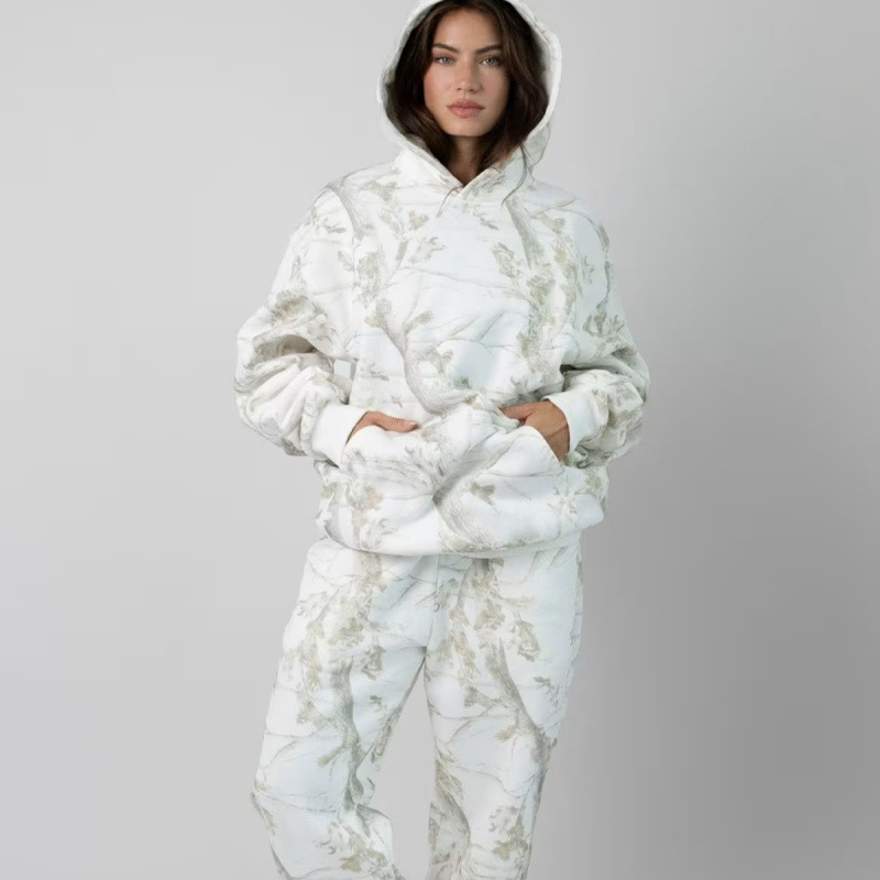 Conjunto Deportivo para Mujer de Poliéster y Elastano con Estampado Digital