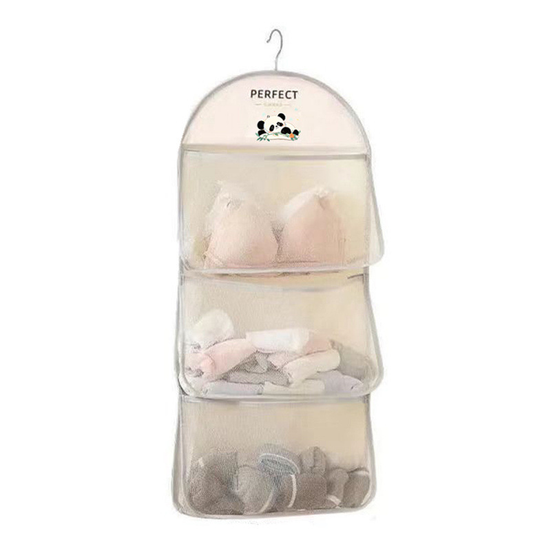 Ins掛け袋壁掛け式収納袋寮壁雑物袋大容量布芸ベッドサイド収納神器卸売り|undefined