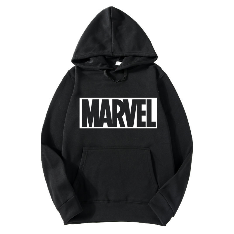 Cross-border AliExpress European and American MARVEL hooded sweatshirt men's miracle letter sports hoodie
