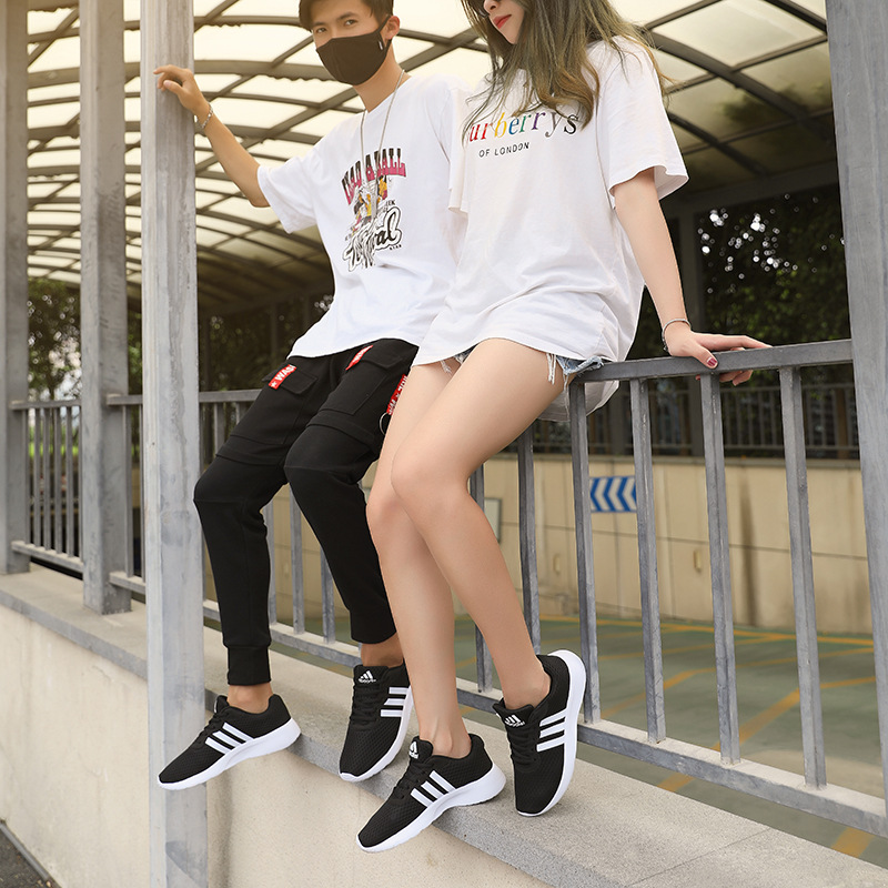 Zapatos Adidas para hombre, verano 2026, malla transpirable, deportivos casuales, suela suave, ligeros, para correr, modernos, cómodos y planos
