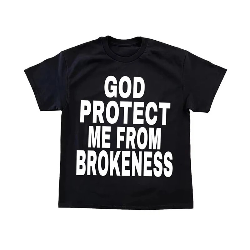 Emo Y2K Summer T-Shirt Punk Harajuku Trendy Short-Sleeve Grunge Gothic Retro Top Hip-Hop Oversized Casual T-Shirt
