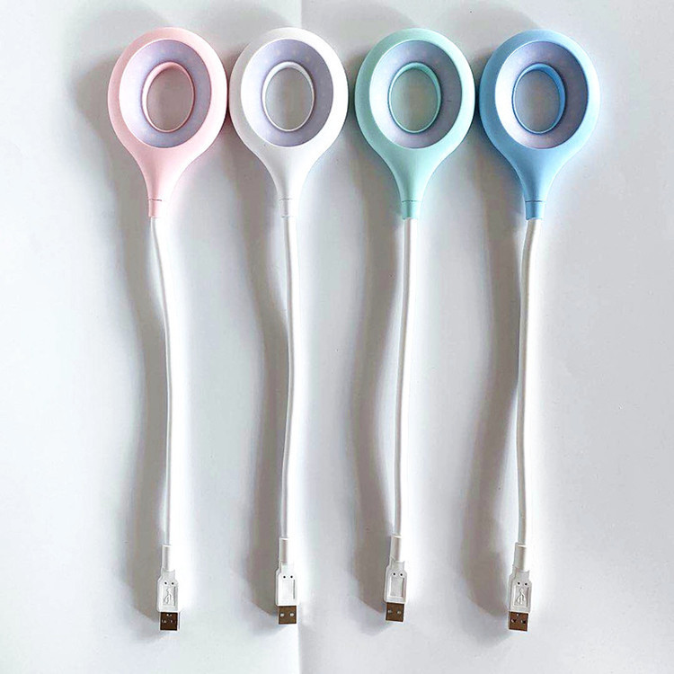 Regalo sin lámpara de escritorio de ojos LED parpadeante transfronteriza atenuación USB curva lámpara de escritorio lámpara de dormitorio