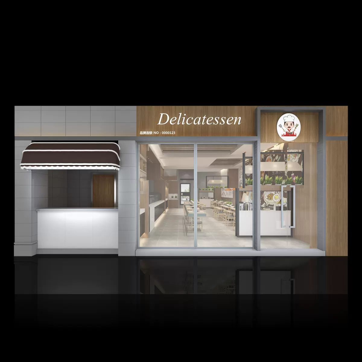 餐饮店连锁店商场门店档口设计装修360°720°全景VR全景拍摄制作