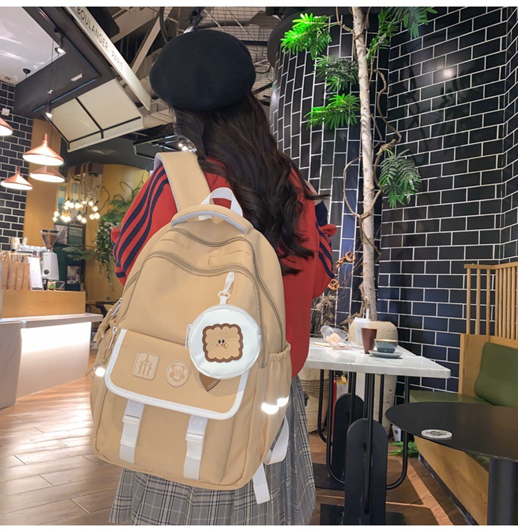 Kids Backpacks New Junior High School High School School Pink Girl Junior High School High School Student Backpack_voghion.com