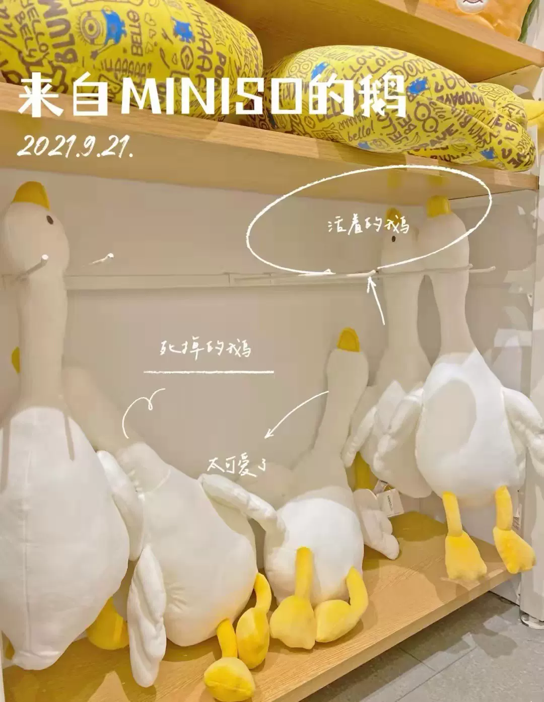 可爱大白鹅毛绒玩具床上睡觉抱枕暖手公仔大鹅玩偶女生抱着睡娃娃