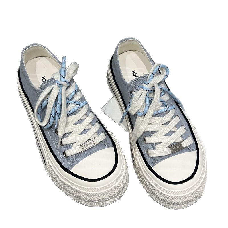 IG Lai Xi Ni bizcocho plataforma plataforma zapatos blancos mujer 2025 nueva moda versátil transpirable realce deportes zapatos casuales