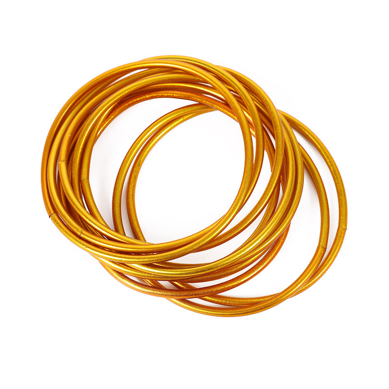 2024 Transfronterizo Amazon nueva pulsera de silicona para mujer moda simple traje de lazo pulsera al por mayor