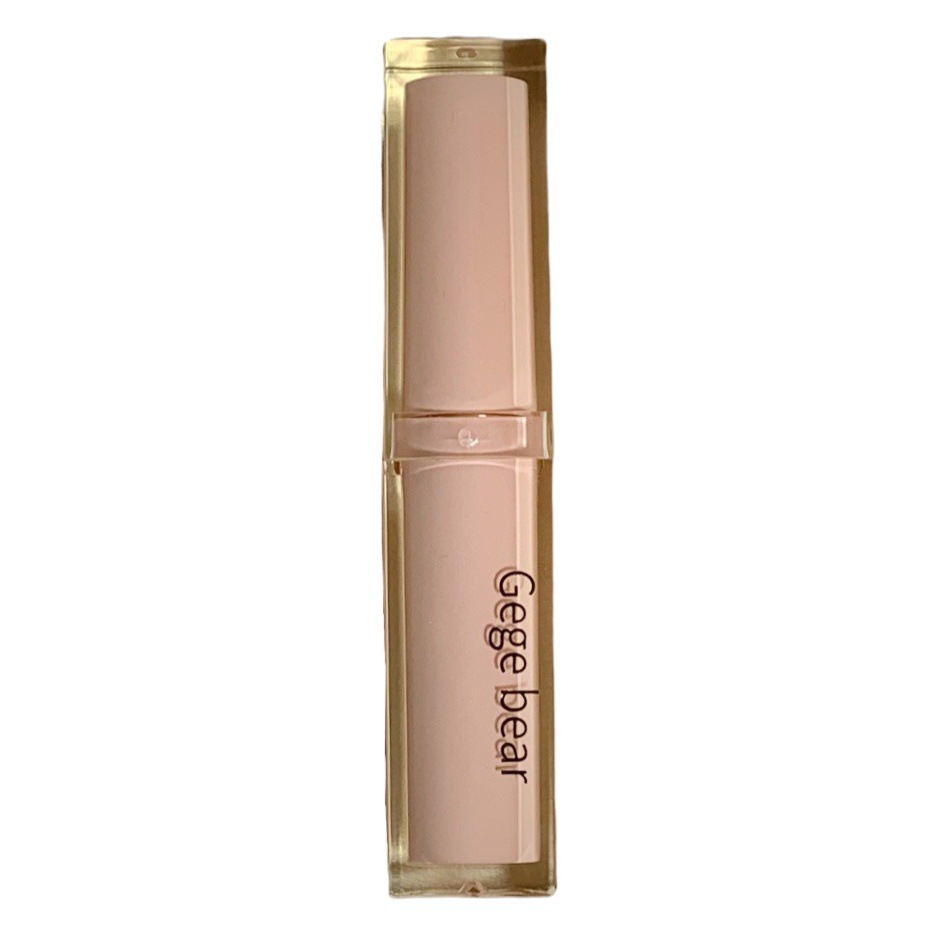 Lápiz labial Gege Bear con brillo ligero y suave, hidratante y humectante, lápiz labial con brillo efecto agua que realza el color, cosméticos y productos de belleza