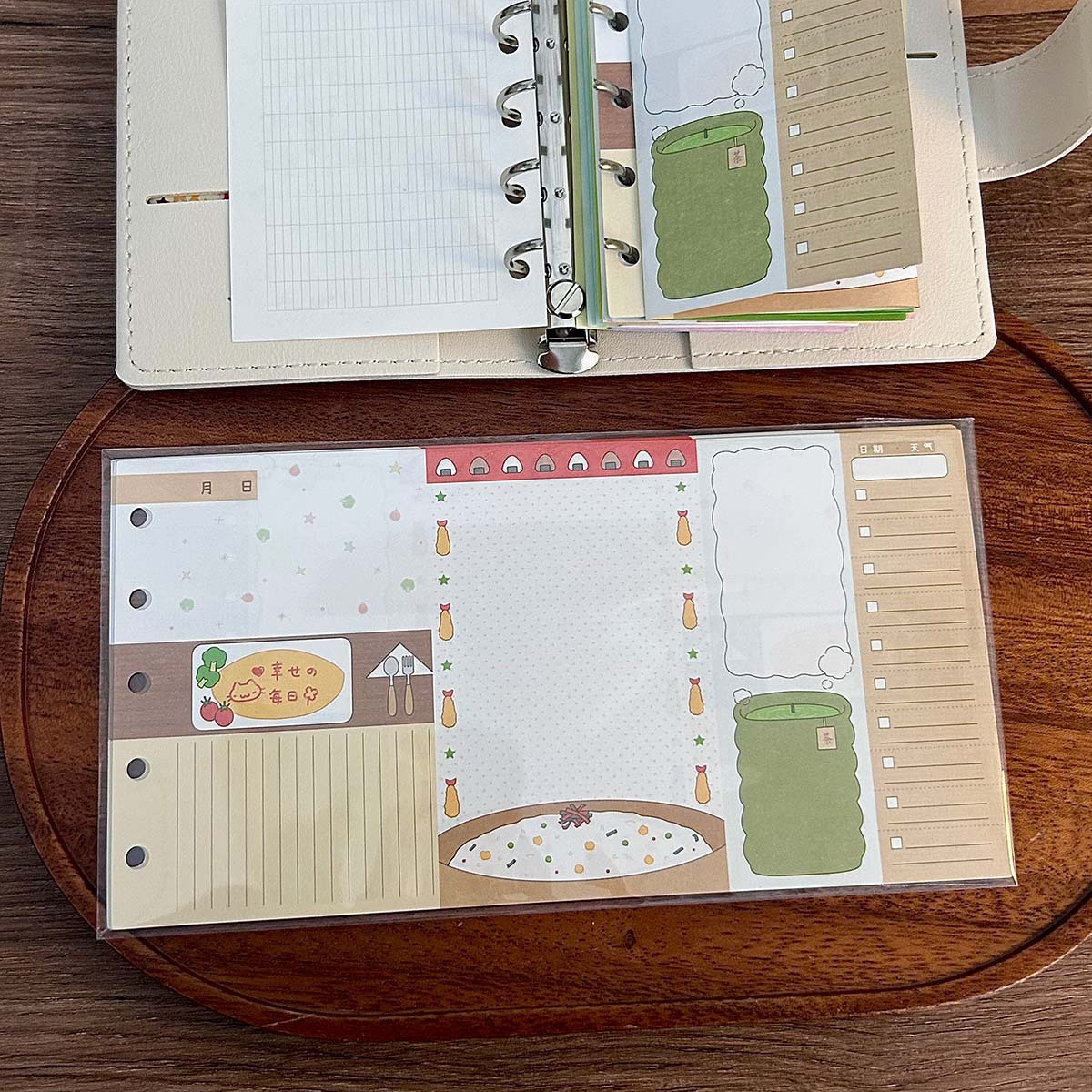 [Colección M5] Libro de hojas sueltas, accesorios de página interior, libro de contabilidad manual, libro de almacenamiento, carcasa PP, mini libro de tarjetas, bolsillo interior portátil