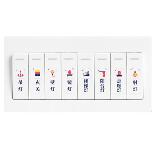 Luminous switch sticker logo sticker socket meter box switch panel sticker creative switch label sticker self-adhesive wall sticker