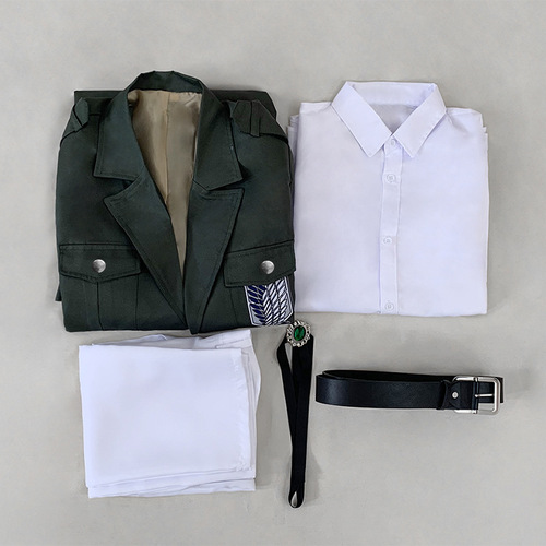 Wings of Liberty Attack on Titan cos suit Survey Corps uniform commander cosplay anime army green windbreaker