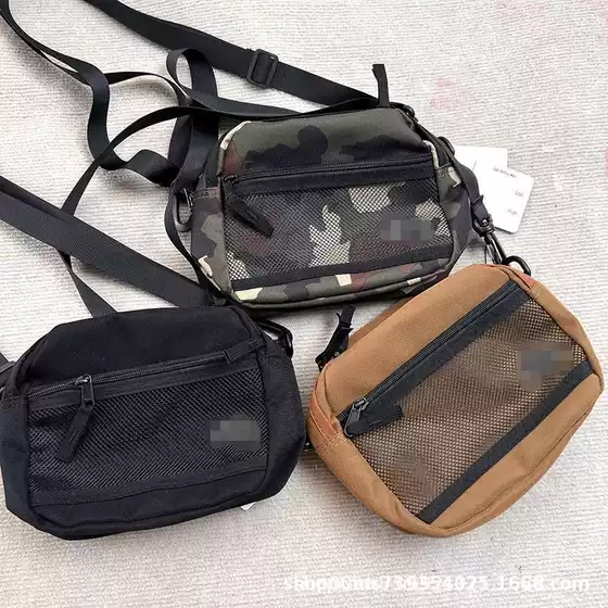 A generation of new stus letter printing grid bag layered trend shoulder messenger bag