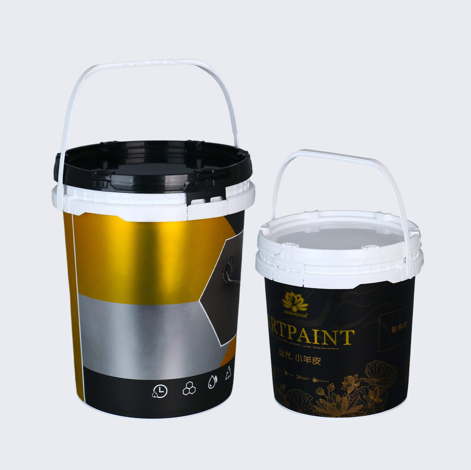 ����HDPP��Ͱ4L-20L�ͳ������Һ����Ͱӡˢ����Ϳ�ϻ�������ʽͰ