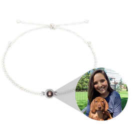 时尚靓丽编织图片投影手绳创意情侣手链男女通用简约欧美爆款