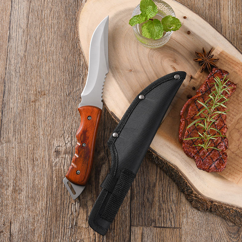 多功能手工锻打手把刀吃肉小刀家用露营户外锋利水果刀便携瓜果刀