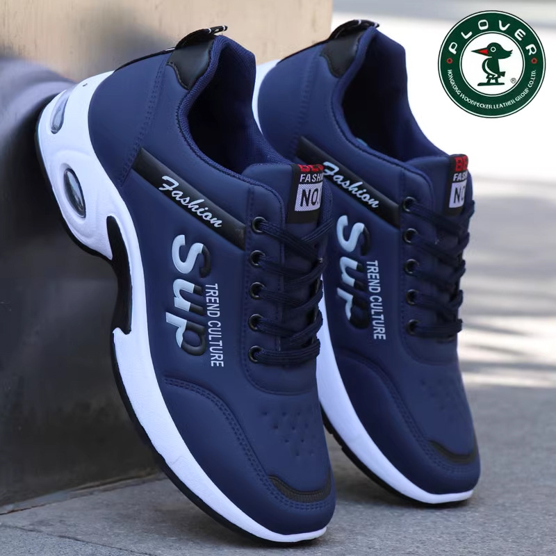 PLOVER官方正品秋冬季皮面防水鞋防滑男鞋子2025新款休闲运动鞋男