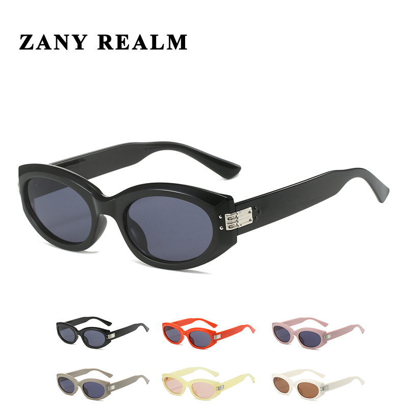 Nuevo pequeño marco retro americano caliente chica gafas de sol UV400 internet celebridad gato ojo gafas de sol punto de fábrica 5027