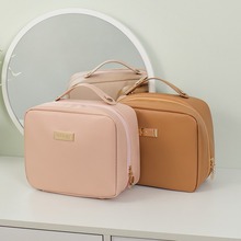 双层化妆包便携手提式收纳包大容量旅行洗漱品可拆卸护肤品收纳盒