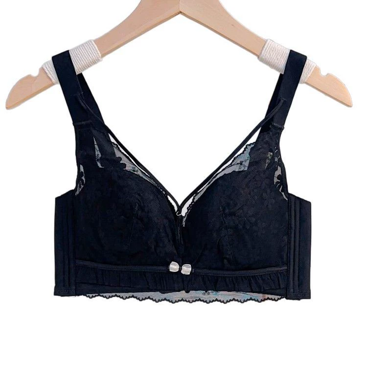 Thin underwear, supporting sexy wireless bra, summer lace set