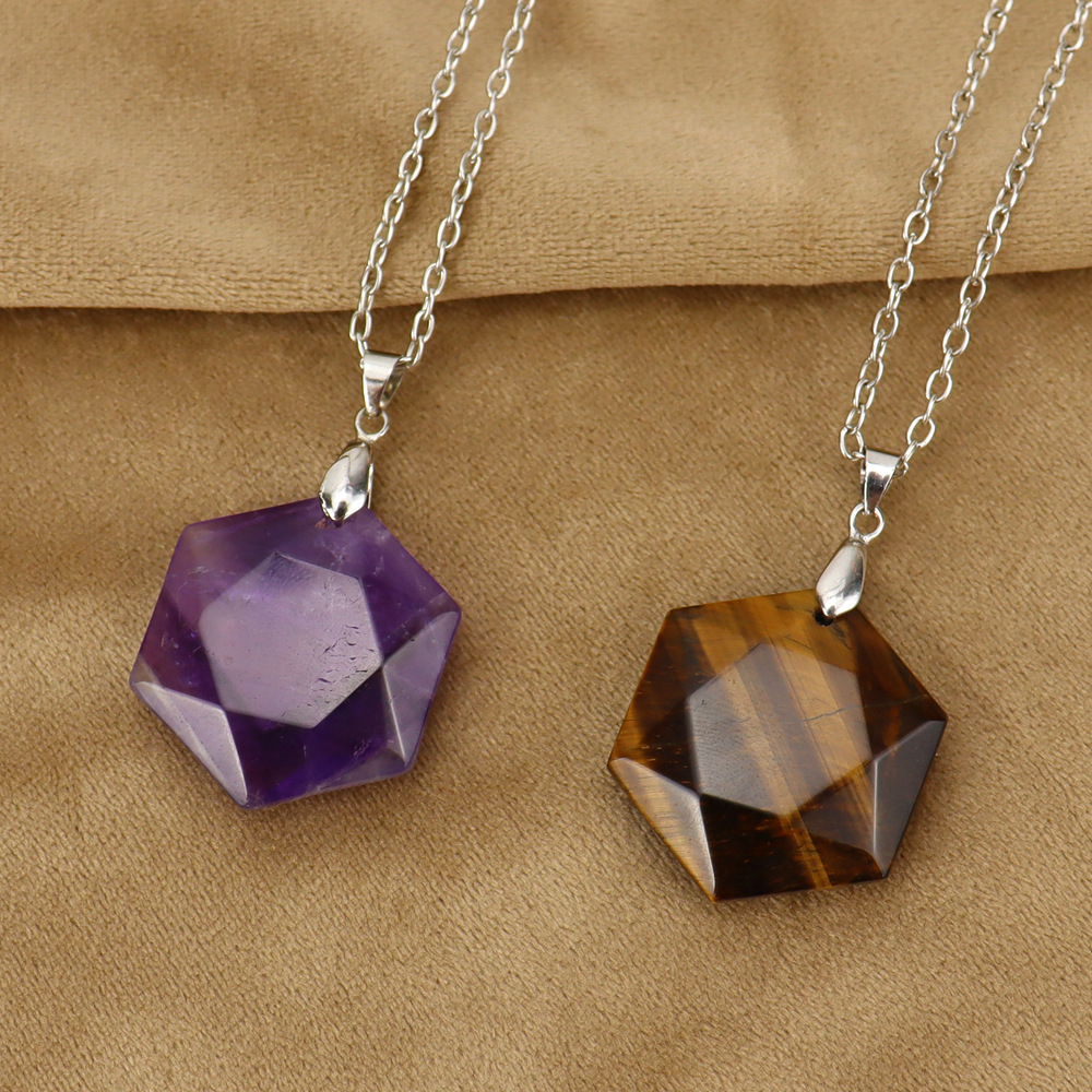 Simple Style Water Droplets Crystal Handmade Pendant Necklace 1 Piece