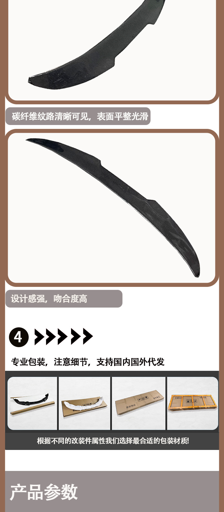 BMW X6 G06 AC carbon fiber tail wing wing rear spoiler for 2020-IN
