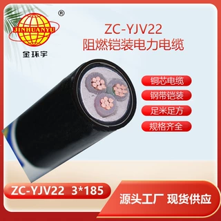 金环宇电缆 yjv22电缆ZC-YJV22 3X185平方 阻燃c类铠装电缆