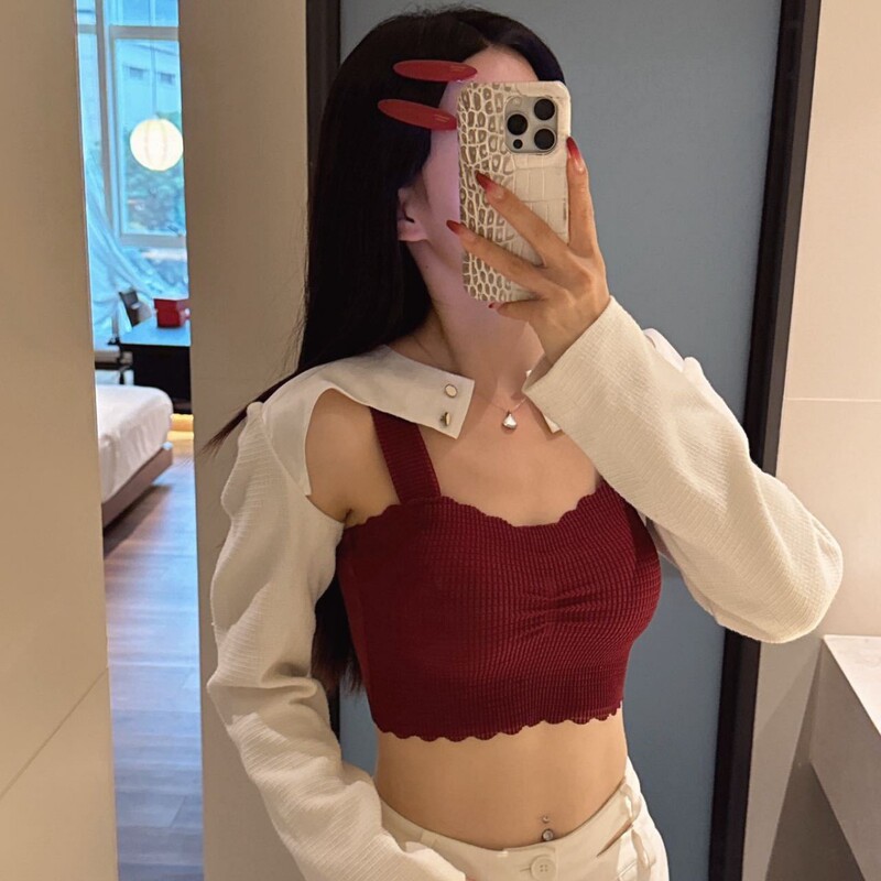 Lucky Red Vest with Built-In Bra Pads for Women, Perfect for Weddings and Special Occasions Lucky Red Vest with Built-In Bra Pads for Women, Perfect for Weddings and Special Occasions