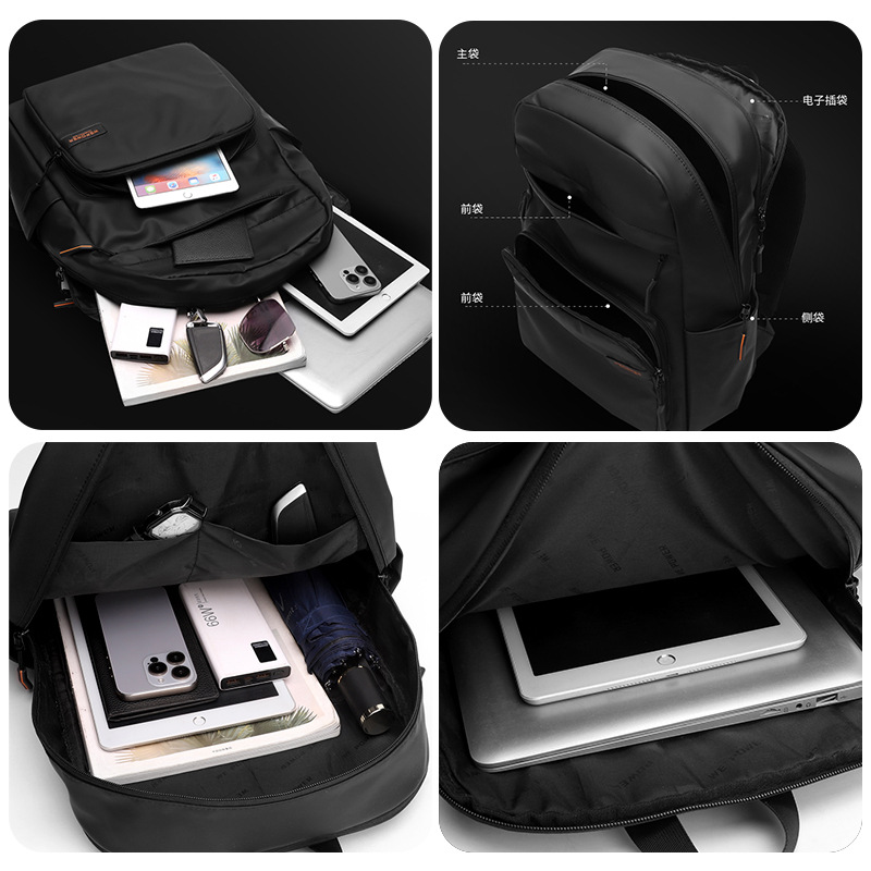WEPOWER nueva mochila de viaje de negocios para hombres, mochila de computadora impermeable de gran capacidad, mochila de viaje de moda image 5