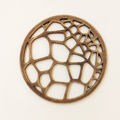 新款木質鏤空杯墊創意幾何圖形家居裝飾餐墊木雕多用途杯墊擺件