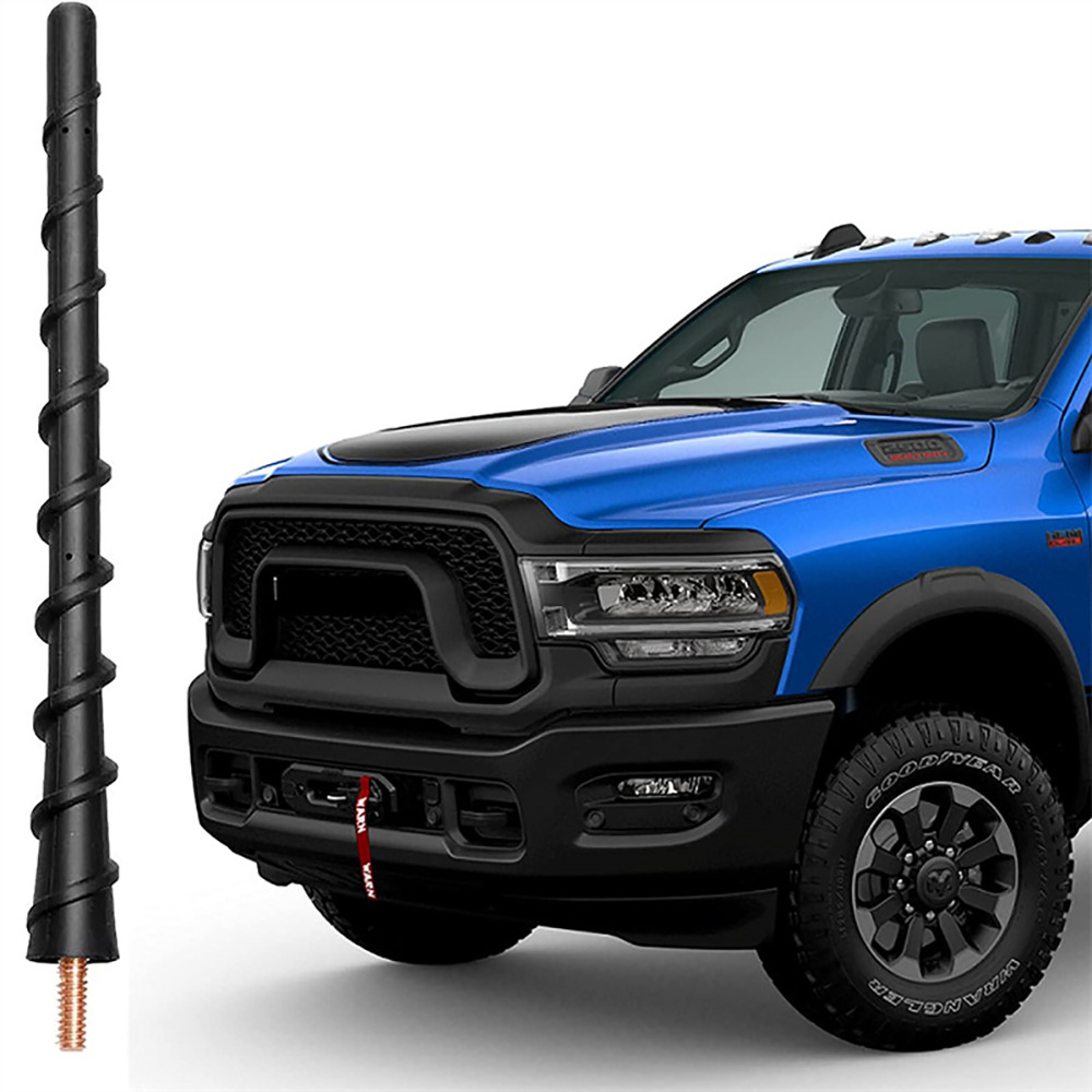 7inch Universal Short Antenna Suitable for Jeep Ford F150 Signal Reception Antenna Threaded Modified Antenna