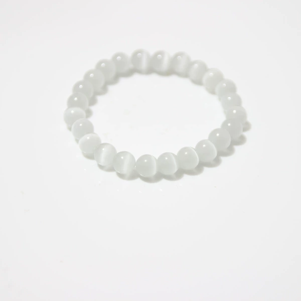 White, cat's eye, 8mm