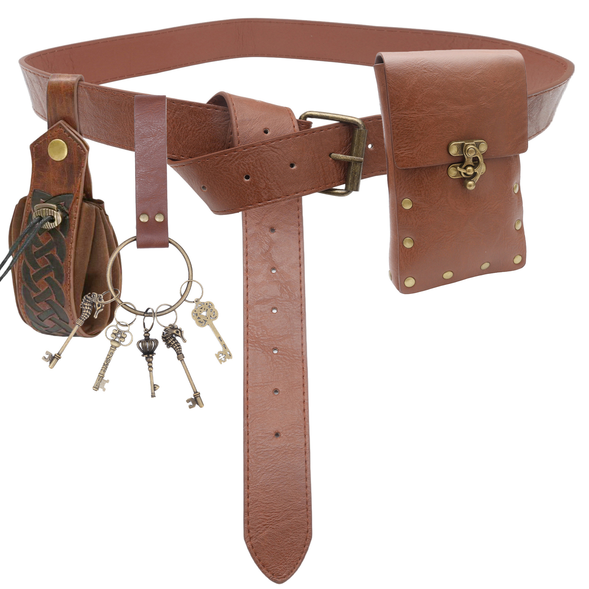 跨境多平台热卖蒸汽朋克手机包中世纪皮带文艺复兴角色扮演服装配